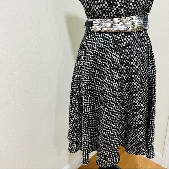 NWT Burning Torch Sleeveless Silk Dress with Sequin Belt in Women's Size XS - Picture 6 of 12